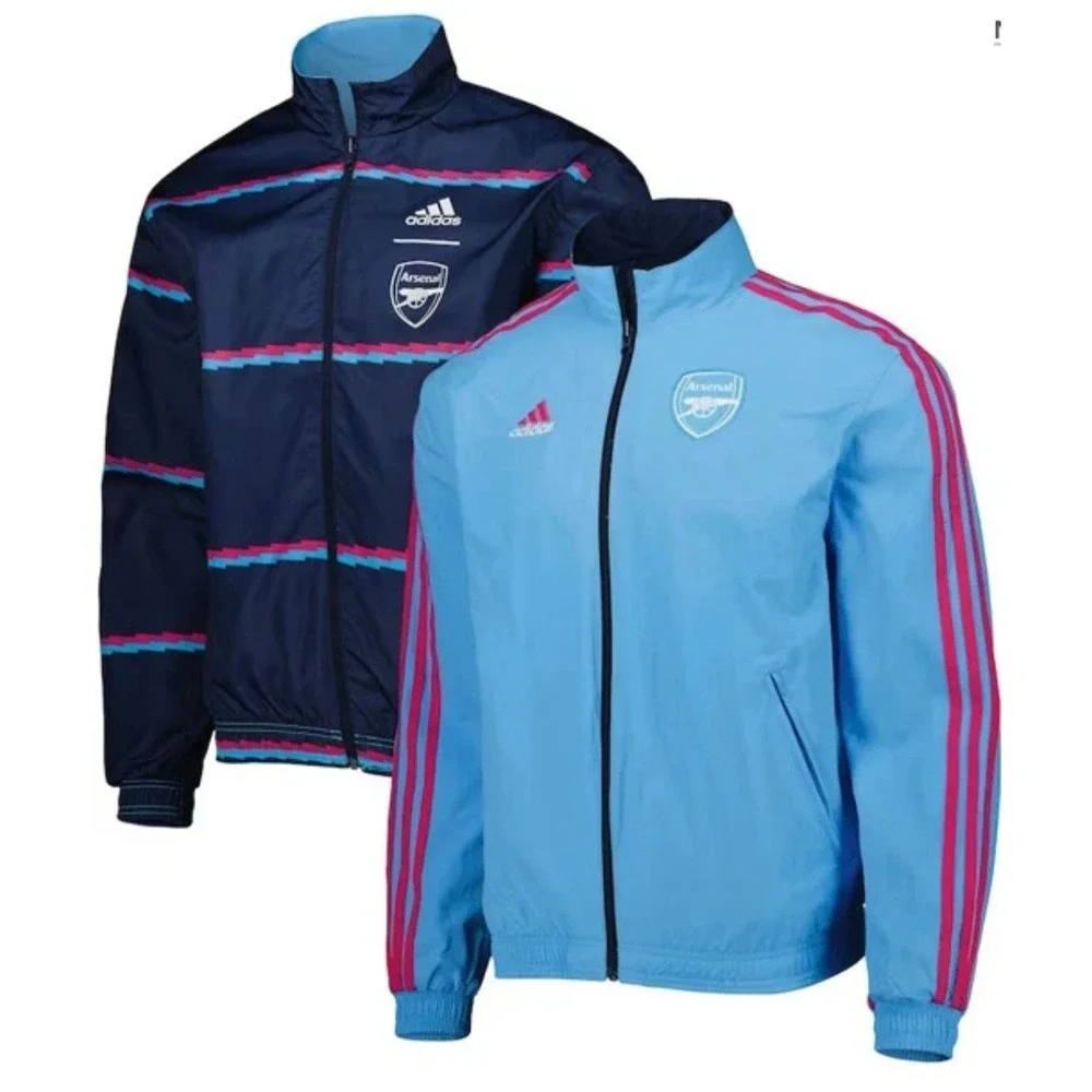 Adidas Arsenal FC Reversible Anthem Jacket Navy Blue  Men's Size Medium